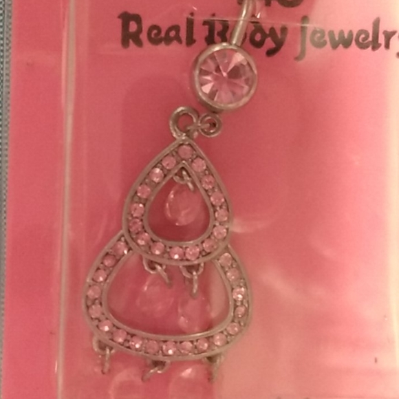 Vintage Y2K Pierced Navel  Sparkling Dangle Gem Jewelry - Picture 9 of 10